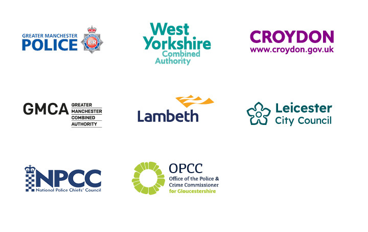 Logo Collage of Police, Crime and Community Safety Clients